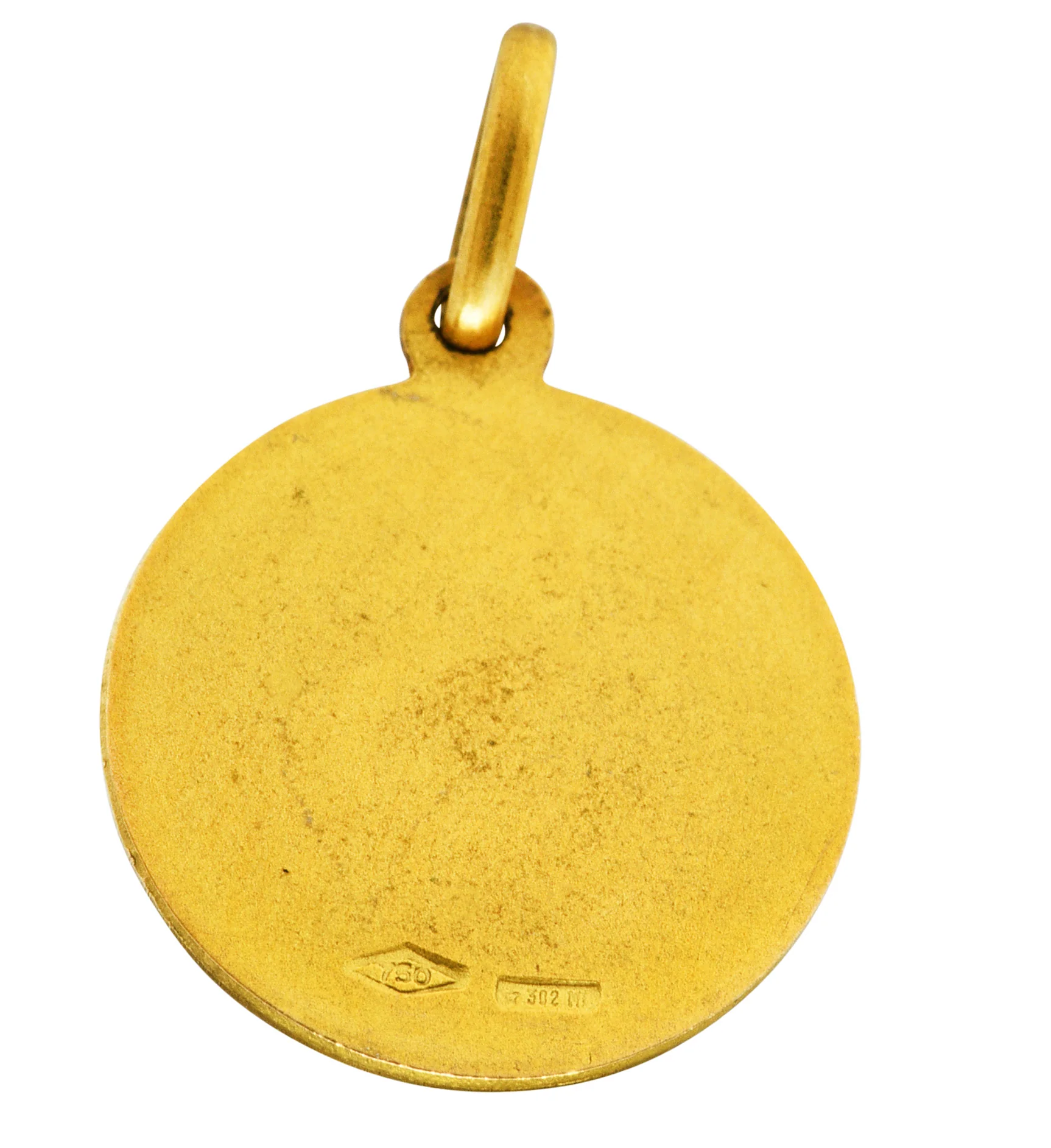 Vintage 18 Karat Gold Aries Zodiac Charm - Image 3