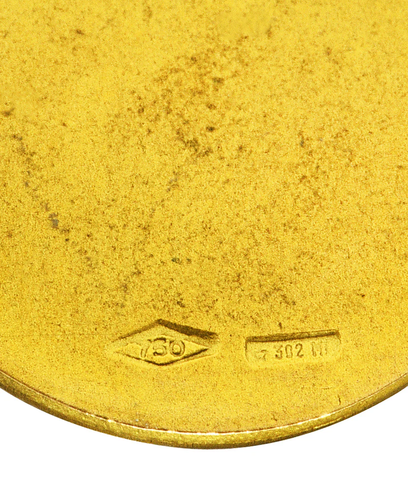 Vintage 18 Karat Gold Aries Zodiac Charm - Image 4