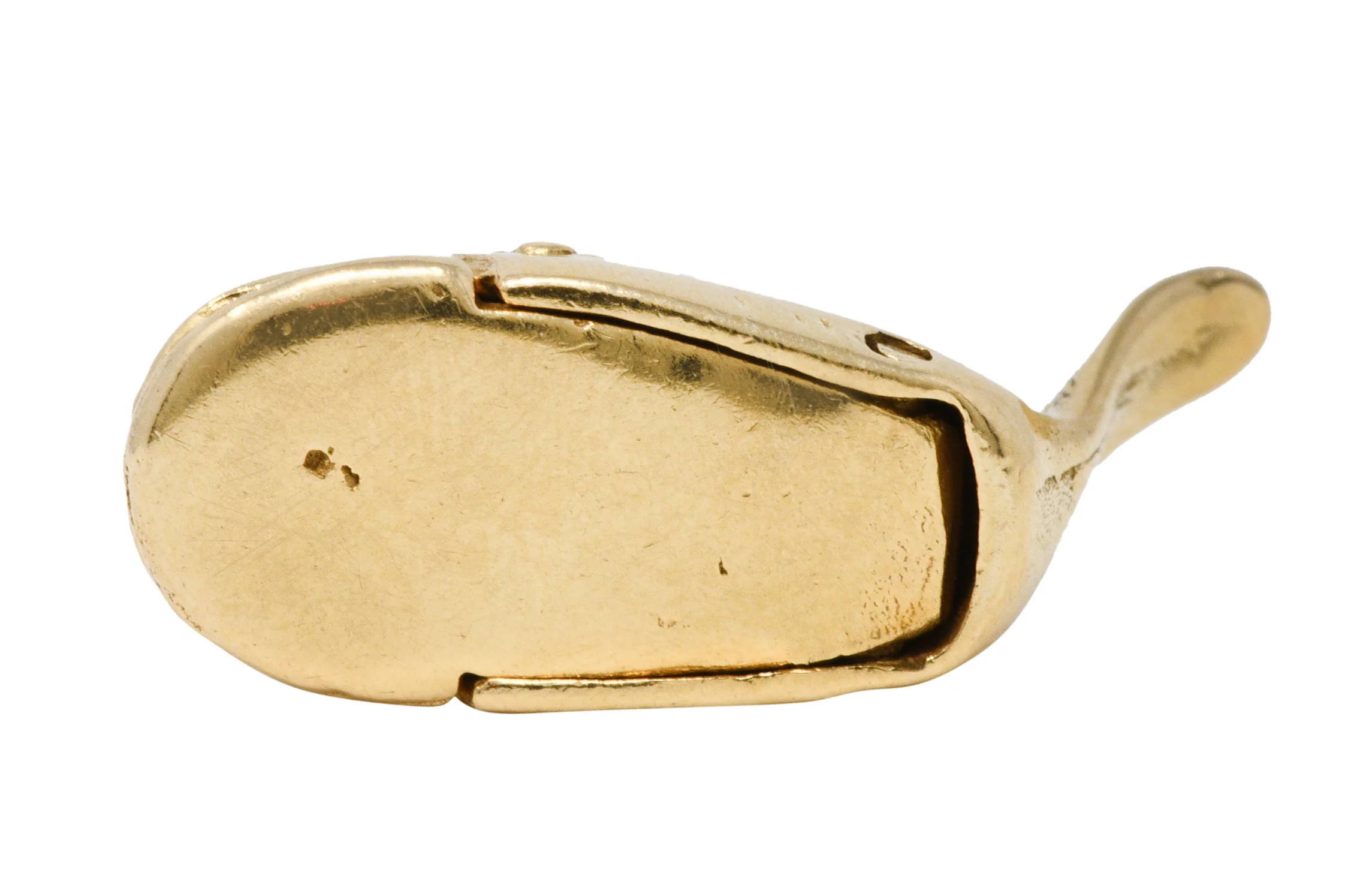 Vintage Enamel 14 Karat Gold Jonah Whale Articulated Charm - Image 10