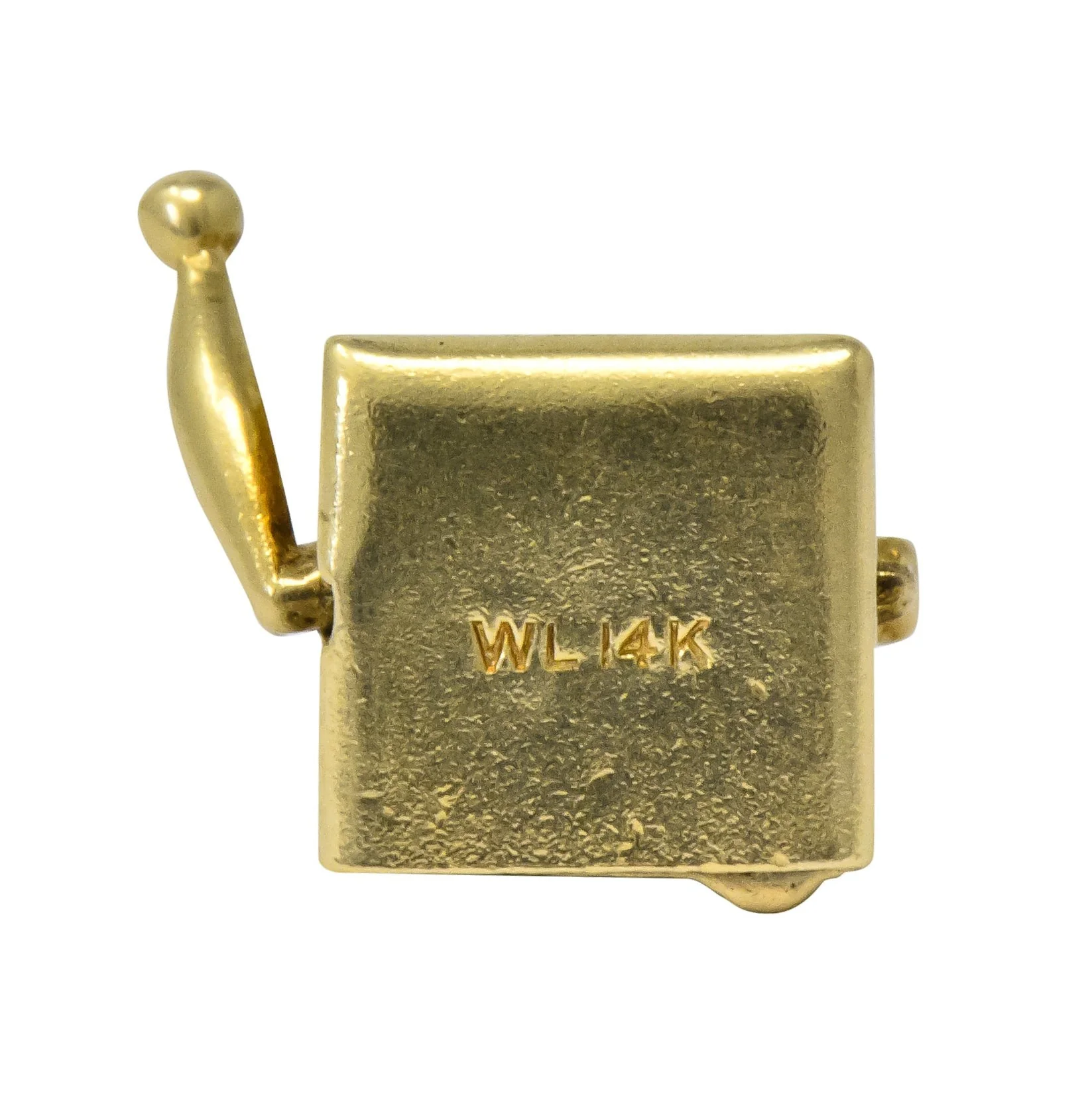 Walter Lampl Articulated Art Deco 14 Karat Gold Slot Machine Charm - Image 10