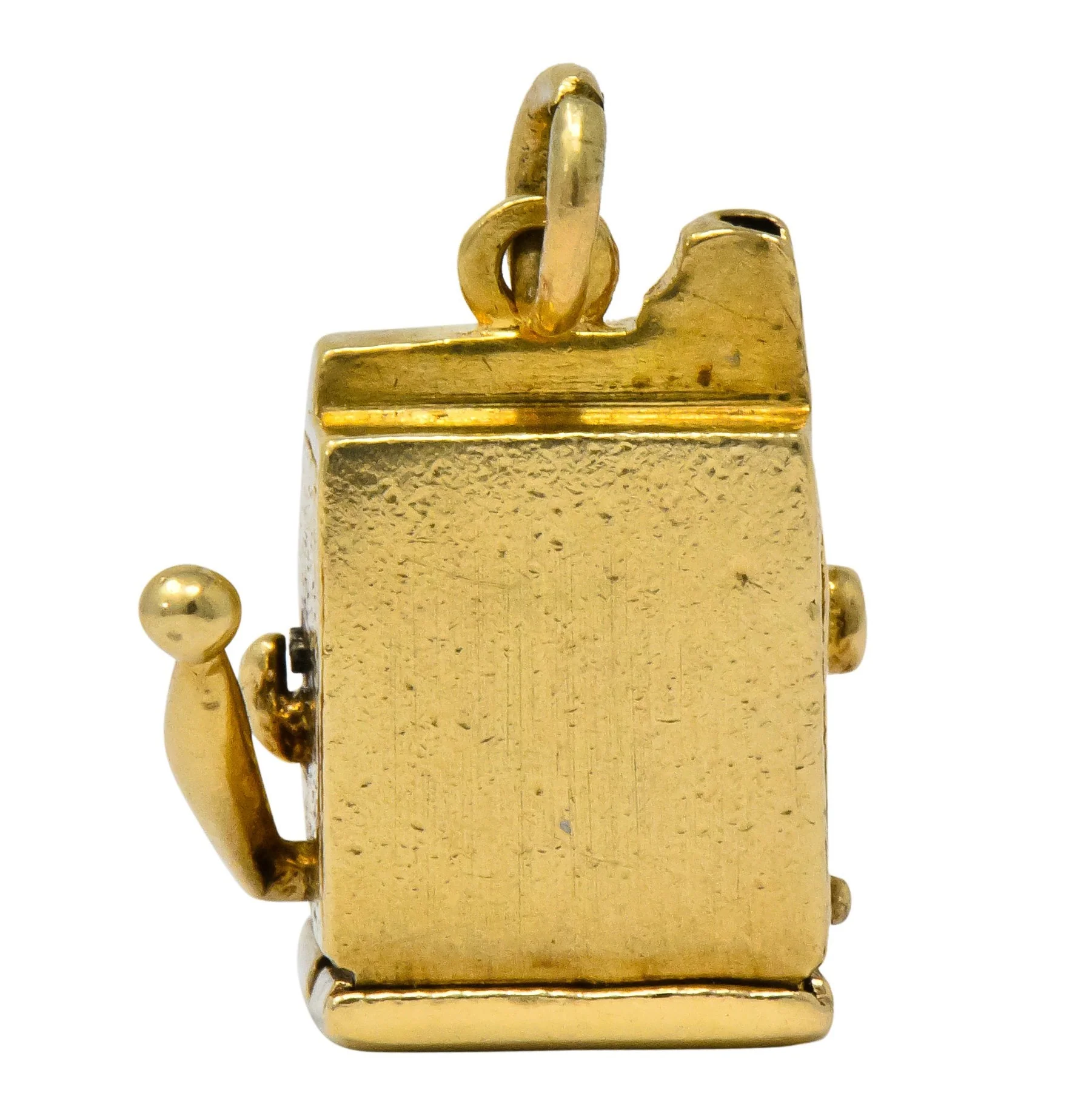 Walter Lampl Articulated Art Deco 14 Karat Gold Slot Machine Charm - Image 5