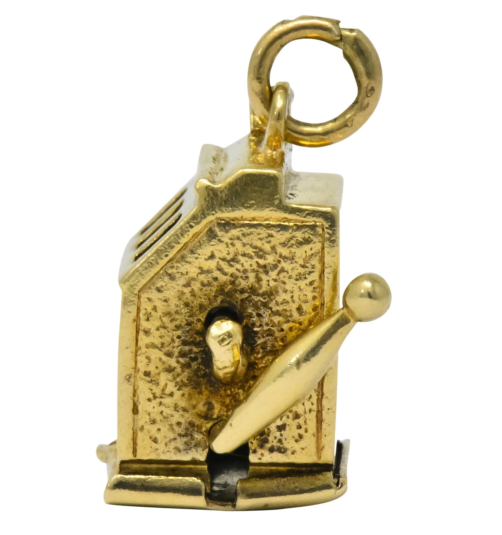 Walter Lampl Articulated Art Deco 14 Karat Gold Slot Machine Charm - Image 6