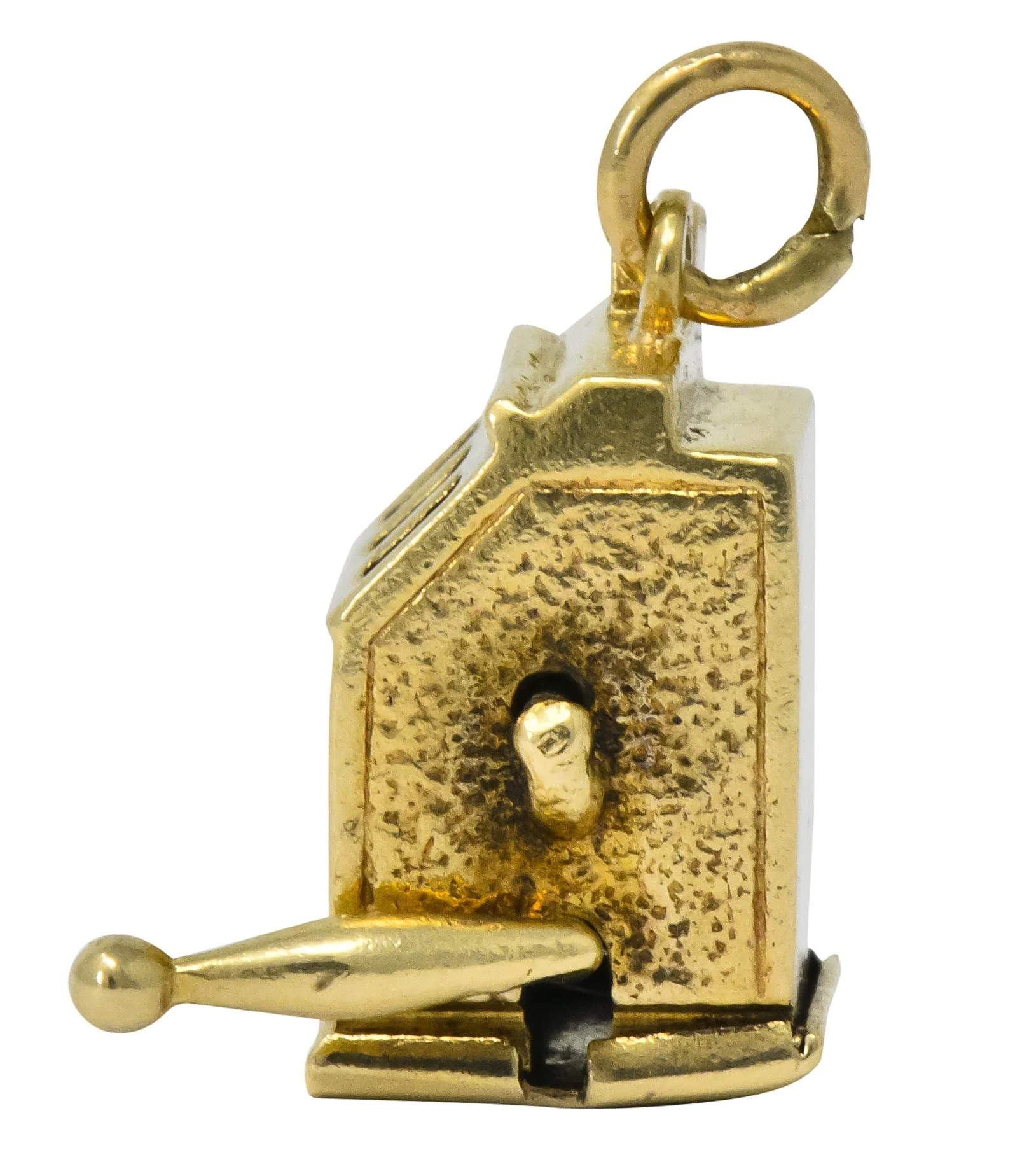 Walter Lampl Articulated Art Deco 14 Karat Gold Slot Machine Charm - Image 7